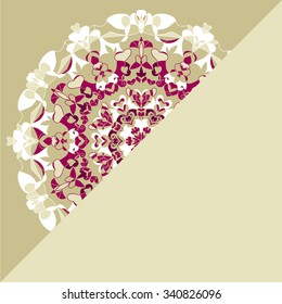 Vector vintage invitation card template