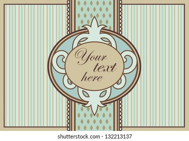 vector vintage Invitation design