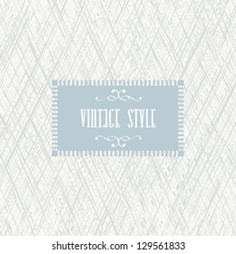 Diseño de tarjeta retro invitación vectorial vintage.
