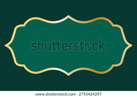 Vector vintage Islamic shapes. Muslim frames with lines, decorative elements, badges, and labels. Elegant elements for your design.