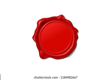 vector vintage isolated wax seal stamp shape