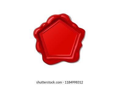 vector vintage isolated wax seal stamp shape