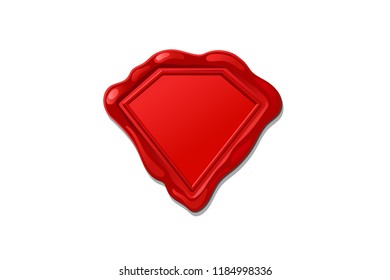 vector vintage isolated wax seal stamp shape
