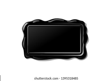 vector vintage isolated wax seal stamp shape