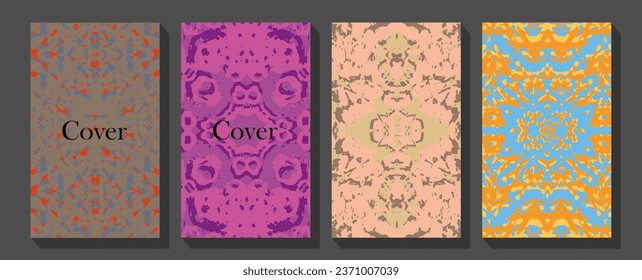 vector vintage items: label Art Nouveau Hands, flower, bird, sun in trendy bohemian celestial style. Pink and gold colors.