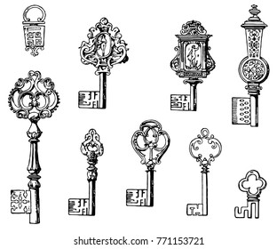Vector Vintage Keys Vol.2