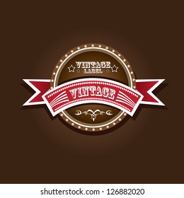 vector vintage label retro style. royal luxury icon.
