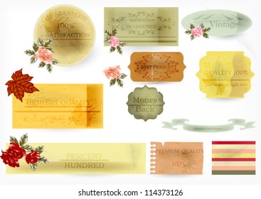 Vector vintage labels