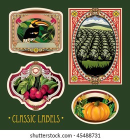Vector Vintage Labels
