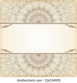 vector vintage lace background