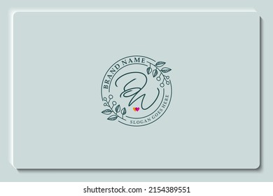 vector vintage logo design elements with calligraphy with ornate Frames