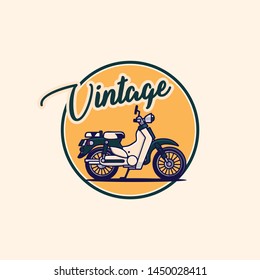 vector vintage logo old motorcycle 
