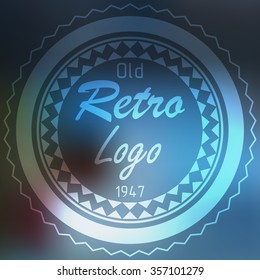 Vector vintage logo. Retro logotype.