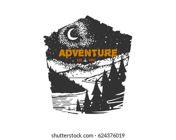 Vector vintage logotype ,hand drawn and converted to vector Illustration. Typographic emblem