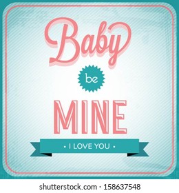 vector vintage love card