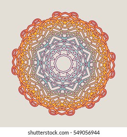 Vector vintage Mandala sign frame. Vintage decorative elements. Oriental pattern, vector illustration. Islam, Arabic, Indian, turkish, pakistan, chinese, ottoman motif