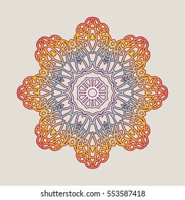 Vector vintage Mandala sign frame. Vintage decorative elements. Oriental pattern, vector illustration. Islam, Arabic, Indian, turkish, pakistan, chinese, ottoman motif