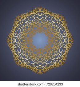 Vector vintage Mandala sign frame. Vintage decorative elements. Oriental pattern, vector illustration. Islam, Arabic, Indian, turkish, pakistan, chinese, ottoman motif