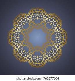Vector vintage Mandala sign frame. Vintage decorative elements. Oriental pattern, vector illustration. Islam, Arabic, Indian, turkish, pakistan, chinese, ottoman motif