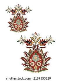 Vector vintage motif isolated on white background