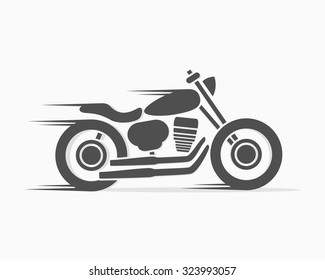 Plantilla de logotipo de motocicleta vectorial.