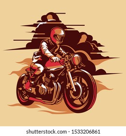 vector vintage motorcycle for tshirt