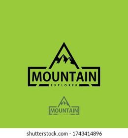 Vector of vintage mountain logos. Tourism emblems or badges. Retro signs collection of outdoor adventures.