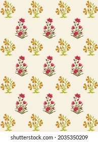 Vector vintage mughal motif design