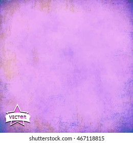 Vector vintage old poster grunge texture and background