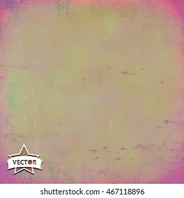Vector vintage old poster grunge texture and background