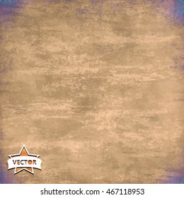 Vector vintage old poster grunge texture and background