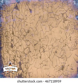 Vector vintage old poster grunge texture and background