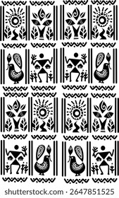Vector vintage ornament seamless floral curly pattern artistic illustration design for decoration and printing.