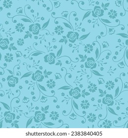 Vector vintage ornamental flowers background