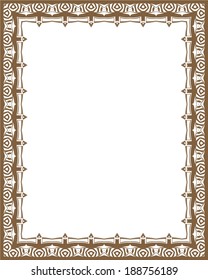 Vector Vintage Ornamental Frame. Easy to edit. Perfect for invitations or announcements.