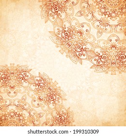 Vector vintage ornate background