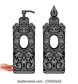 Vector Vintage Ornate Soap Dispenser