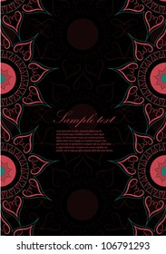 vector vintage paisley backdrop, may be used as a greeting card