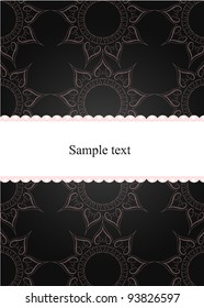 vector vintage paisley backdrop, may be used as a greeting card