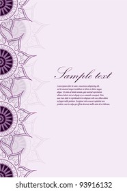 vector vintage paisley backdrop, may be used as a greeting card
