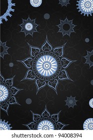 vector vintage paisley backdrop, may be used as a greeting card