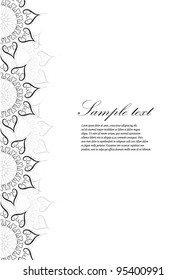 vector vintage paisley backdrop, may be used as a greeting card