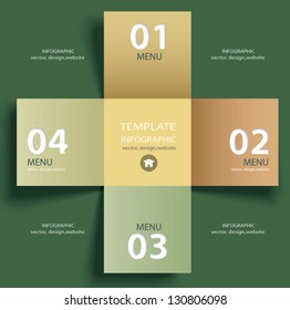 Vector vintage paper lines and numbers design template . Vector illustration. Infographics Options.