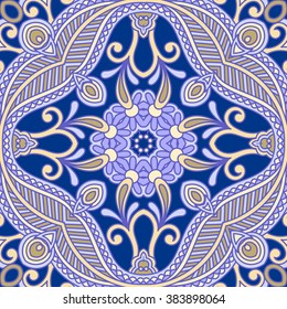 Vector vintage pattern for design, print, embroidery (you can use this pattern for carpet, shawl, pillow, cushion).