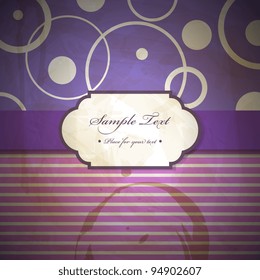 Vector vintage pattern for  invitation