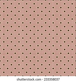 Vector vintage pattern with polka dots. Pattern can be used for wallpaper, pattern fills, web page background, surface textures. Gorgeous vector.