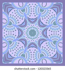 Vector vintage pattern for print, embroidery (you can use this pattern for carpet, shawl, pillow).