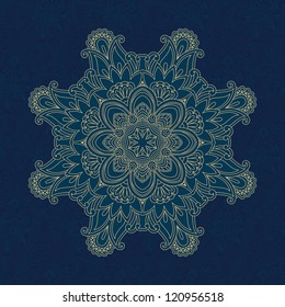 Vector vintage pattern for print, embroidery (you can use this pattern for carpet, shawl, pillow, cushion).