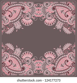 Vector vintage pattern for print, embroidery (you can use this pattern for carpet, shawl, pillow, cushion).