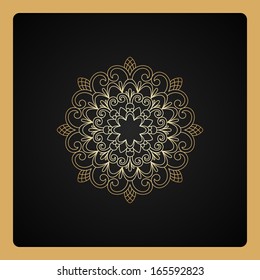 Vector vintage pattern for print, embroidery (you can use this pattern for carpet, shawl, pillow, cushion).